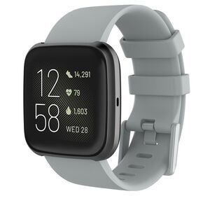 Strapsco Classic Active Band for Fitbit Versa Versa 2 Gray NIP